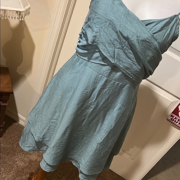 Cupshe Light Blue Spaghetti Strap Mini Dress. Small. NWT - Picture 6 of 12